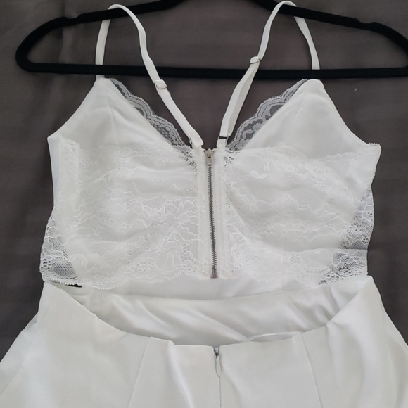 LUSH Perfect Evening Ivory Lace Skater Dress - Picture 6 of 8